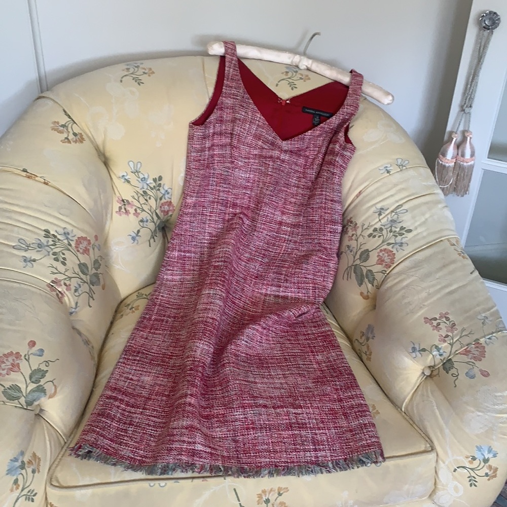 SANDRA ANGELOZZI GORGEOUS SILK TWEED DRESS